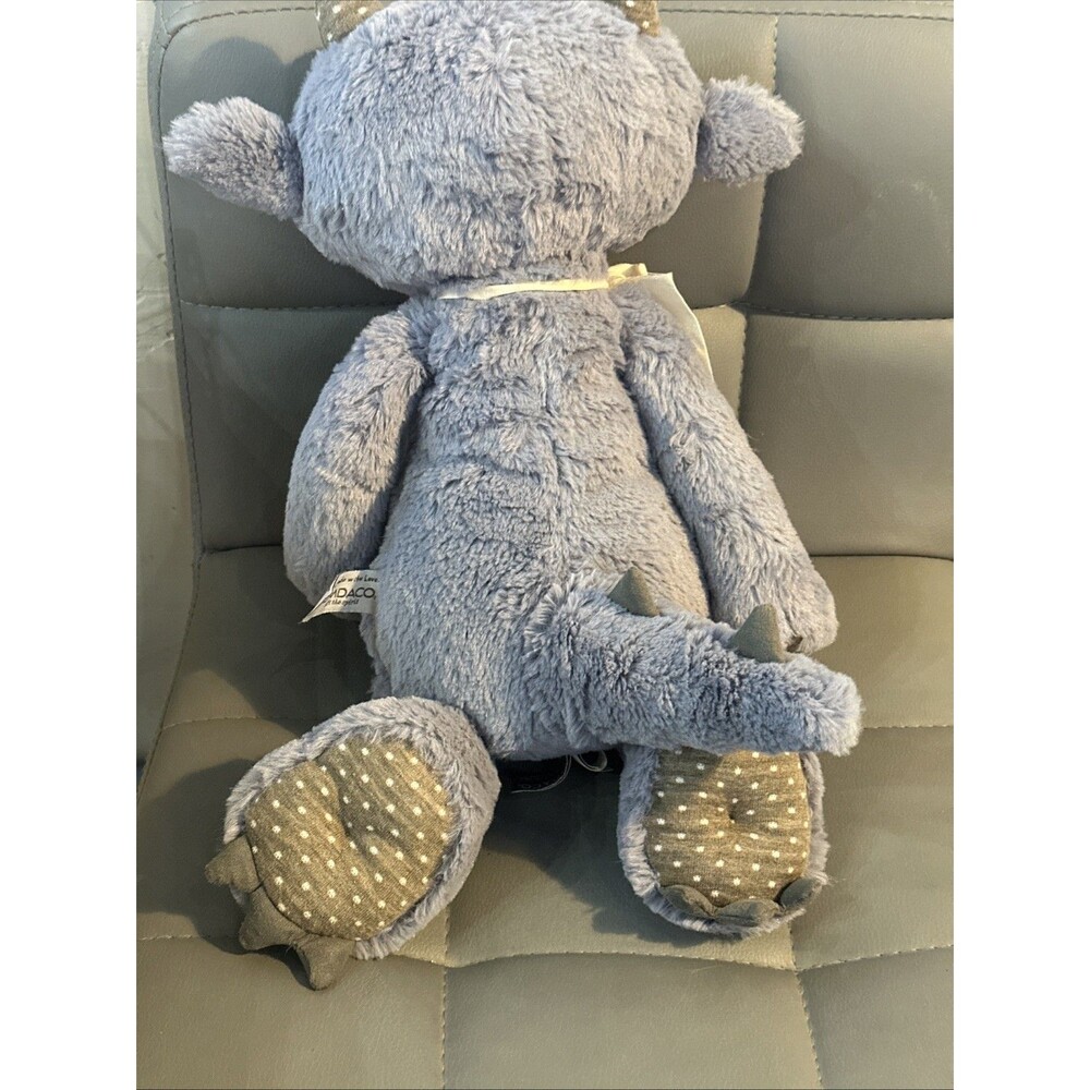 Demdaco Growl Pal Let's Be Brave Purple 16" Plush Fabric Toy Monster Polka Dot - Picture 6 of 10